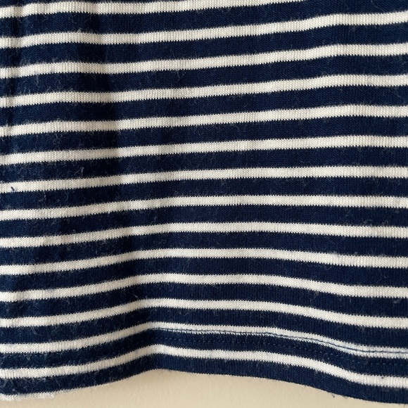 American Eagle soft & sexy blue and white striped baby tee size small - Picture 5 of 6